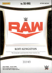 2024 Kofi Kingston Panini Select BLUE AUTO 30/49 AUTOGRAPH #SG-KKG Monday Night Raw