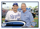 2012 Billy Butler Topps Update WITH GEORGE BRETT SP PHOTO VARIATION #US37 Kansas City Royals
