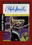 2022-23 Clyde Drexler Panini Flux AUTOGRAPH INFLUX RED 8/49 AUTO #AI-CDX Portland Trail Blazers