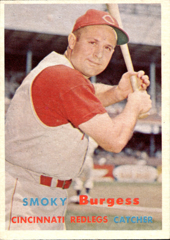 1957 Smoky Burgess Topps #228 Cincinnati Reds BV $15