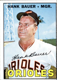 1967 Hank Bauer Topps #534 Baltimore Orioles BV $8