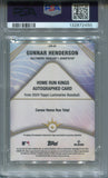 2024 Gunnar Henderson Topps Luminaries HOME RUN KINGS AUTO 21/25 AUTOGRAPH PSA 10 #HRK-GH Baltimore Orioles 2450