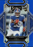 2021 Kadarius Toney Panini Select CLUB LEVEL BLUE ROOKIE 25/99 RC #252 New York Giants