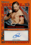 2021 Shinsuke Nakamura Topps Chrome Slam Attax WWE ORANGE REFRACTOR AUTO 04/25 AUTOGRAPH #A-SN Monday Night Raw