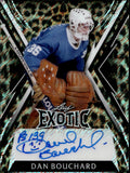 2024 Dan Bouchard Leaf Exotic LEOPARD SHIMMER AUTO 5/7 AUTOGRAPH #E-DB1 Quebec Nordiques