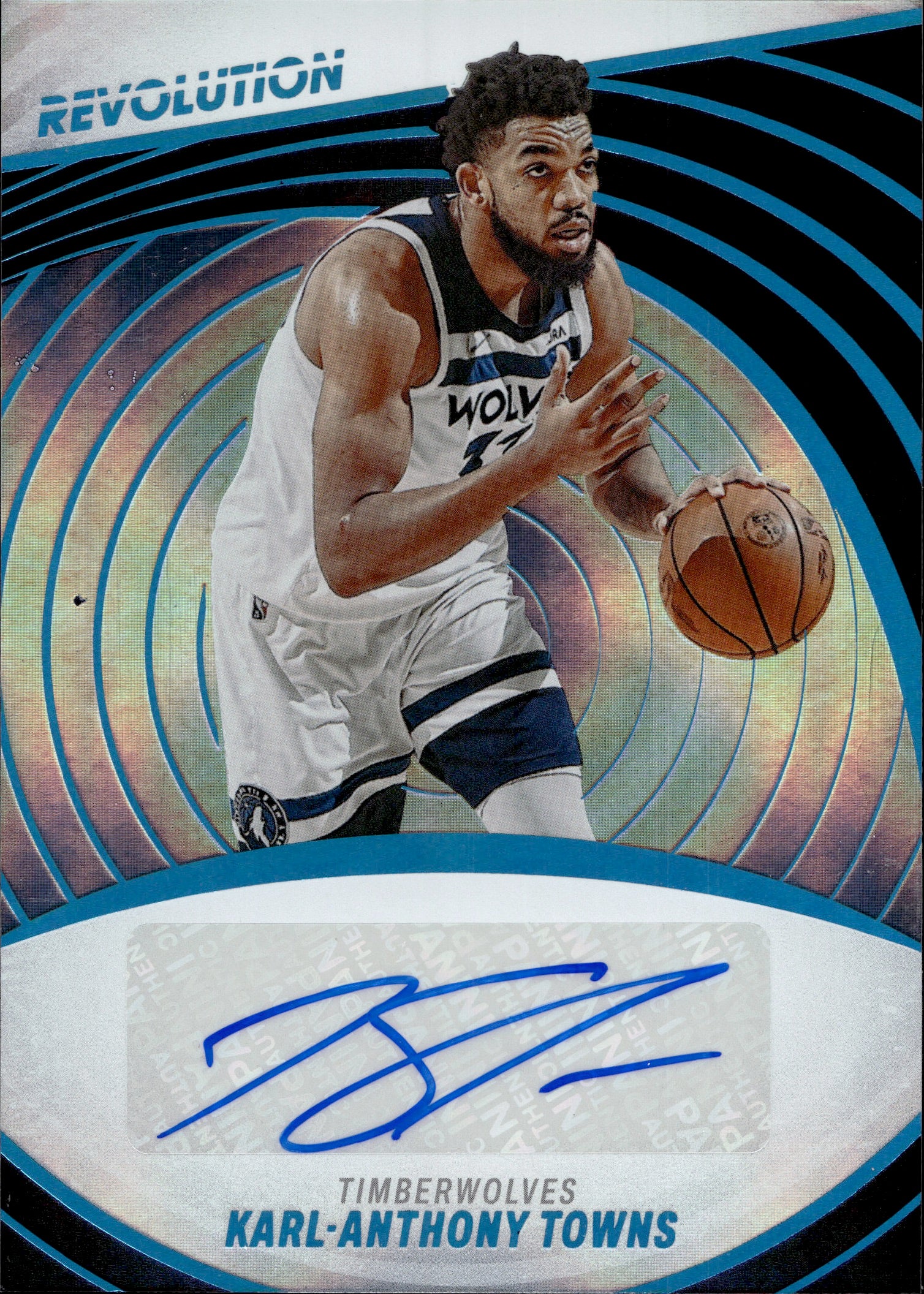 Karl-Anthony Towns Signed Game Ball Series Basketball (Fanatics Hologram)