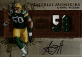 2007 AJ Hawk Leaf Limited MATERIAL MONIKERS PATCH AUTO 25/25 AUTOGRAPH RELIC #MM-22 Green Bay Packers