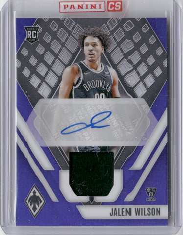 2023-24 Jalen Wilson Panini Phoenix ROOKIE PURPLE JERSEY AUTO 32/99 AUTOGRAPH RELIC #RJA-JWL Brooklyn Nets