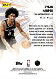 2025-26 Dylan Harper Topps POWER PLAYERS ROOKIE RC #PP-17 San Antonio Spurs