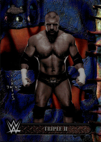 2025 Triple H Topps Chrome Cactus Jack BLUE SONAR REFRACTOR 27/125 #30