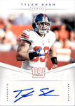 2012 Tyler Sash Panini AUTO AUTOGRAPH #98 New York Giants