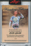 2026 Erling Haaland Leaf Founding Fathers HOLO SILVER AUTO 1/1 ONE OF ONE AUTOGRAPH #FF-EH1 Norway