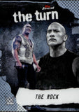 2025 The Rock Topps Finest WWE THE TURN DIE-CUT REFRACTOR 23/75 #TT-TR WWE Legend