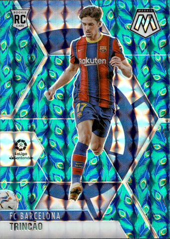 2020-21 Trincao Panini Mosaic SP PEACOCK ROOKIE RC #56 FC Barcelona