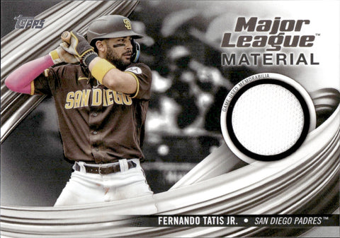 2023 Fernando Tatis Jr. Topps Update BLACK MAJOR LEAGUE MATERIALS JERSEY 011/199 RELIC #MLM-FT San Diego Padres