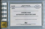2024 Craig Morton Topps Chrome AQUA REFRACTOR AUTO 156/199 AUTOGRAPH BGS 9/10 #BA-CMO Denver Broncos 4421