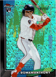 2026 Roman Anthony Topps Finest AQUA MINI DIAMOND REFRACTOR ROOKIE 191/199 RC #52 Boston Red Sox