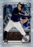 2020 Zac Veen Bowman Chrome Draft REFRACTOR #BD-107 Colorado Rockies 1