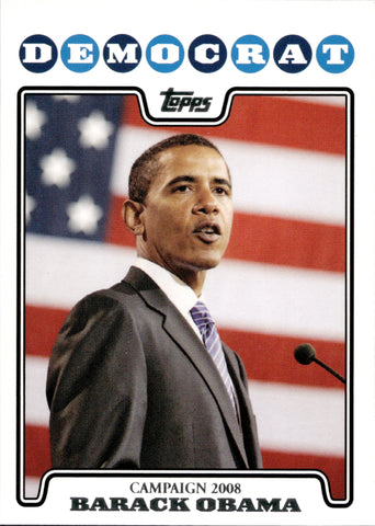 2008 Barack Obama Topps CAMPAIGN 2008 #C08-BO President of the United States 7