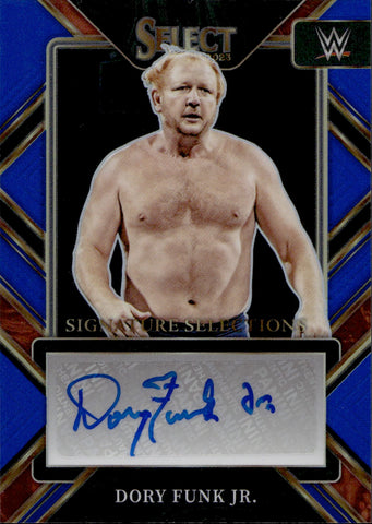 2023 Dory Funk Jr. Panini Select BLUE SIGNATURE SELECTIONS AUTO 34/35 AUTOGRAPH #SL-DFJ WWE Legend