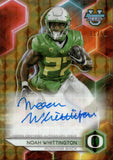 2023 Noah Washington Bowman University Best GEOMETRIC GOLD REFRACTOR AUTO 11/50 AUTOGRAPH #BOA-NW Oregon Ducks