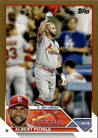 2023 Albert Pujols Topps Series One GOLD 1089/2023 #5 St. Louis Cardinals