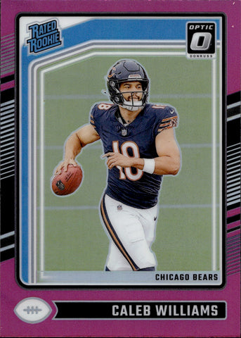 2024 Caleb Williams Panini Optic PINK ROOKE Chicago Bears #201