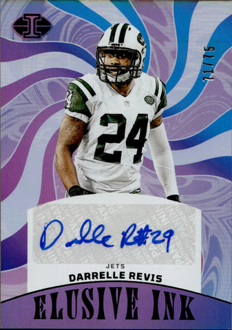 2023 Darrelle Revis Panini Illusions ELUSIVE INK AUTO 71/75 AUTOGRAPH #EI-DRE New York Jets