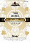 2024 Tahj Brooks Wild Card Stacked Deck BLUE ROOKIE 1/1 Cincinnati Bengals #SDPD-TBN