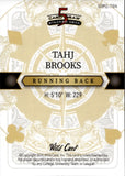 2024 Tahj Brooks Wild Card Stacked Deck BLUE ROOKIE 1/1 Cincinnati Bengals #SDPD-TBN
