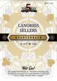 2024 LaNorris Sellers Wild Card Stacked Deck RED ROOKIE 1/1 South Carolina Gamecocks #SDPC-LSN