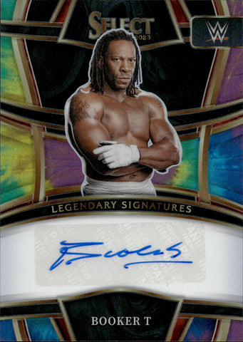 2023 Booker T Panini Prizm WWE LEGENDARY SIGNATURES TIE DYE AUTO 07/25 AUTOGRAPH #LS-BKT WWE Legend