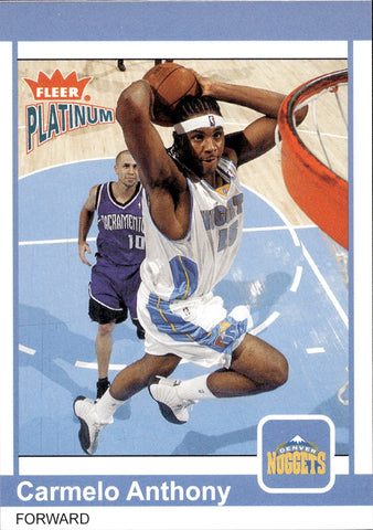 2003-04 Carmelo Anthony Fleer Platinum ROOKIE 473/500 RC #194 Denver Nuggets