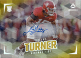 2025 Dallas Turner Panini Luminance GOLD ROOKIE AUTO 064/100 AUTOGRAPH RC #194 Minnesota Vikings
