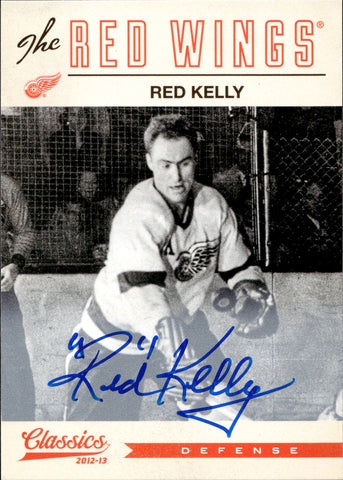 2012-13 Red Kelly Panini Classics Signatures AUTO AUTOGRAPH #171 Detroit Red Wings