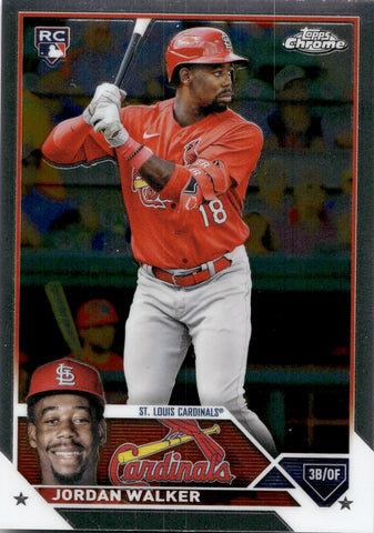 2023 Jordan Walker Topps Chrome ROOKIE RC #209 St. Louis Cardinals 15