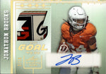 2024 Jonathan Brooks Leaf Trinity ANF GOAL TO GO LAUNDRY TAG AUTO 02/10 AUTOGRAPH RELIC RC #3GG-JB2 Carolina Panthers