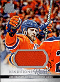 2023-24 Leon Draisaitl Upper Deck The Cup RENDITIONS RELICS JERSEY RELIC #RR-LD Edmonton Oilers