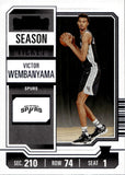 2023-24 Victor Wembanyama Panini Contenders SEASON TICKET ROOKIE RC #11 San Antonio Spurs