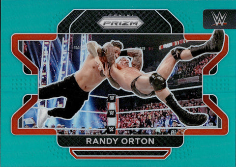 2022 Randy Orton Panini Prizm WWE AQUA 26/49 #78 Monday Night Raw