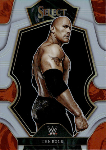 2023 The Rock Panini Select WWE PREMIER LEVEL SILVER #122 WWE Legend 1