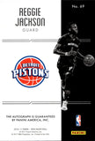 2016-17 Reggie Jackson Panini Noir AUTO 66/75 AUTOGRAPH #69 Detroit Pistons