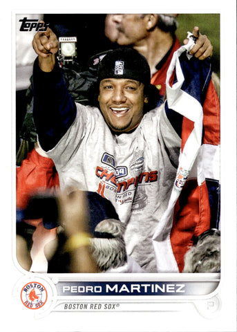 2022 Pedro Martinez Topps Update Series SP LEGEND VARIATION #US50 Boston Red Sox HOF