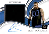 2023 Kevin Owens Panini Immaculate WWE JUMBO SHIRT AUTO 08/99 AUTOGRAPH #PM-KOW Friday Night Smackdown