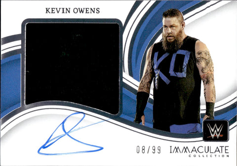 2023 Kevin Owens Panini Immaculate WWE JUMBO SHIRT AUTO 08/99 AUTOGRAPH #PM-KOW Friday Night Smackdown