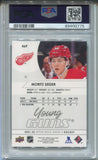 2021-22 Moritz Seider Upper Deck Series 2 YOUNG GUNS ROOKIE RC PSA 10 #469 Detroit Red Wings 0775