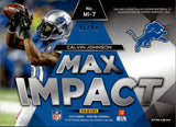2019 Calvin Johnson Panini Spectra BLUE DISCO MAX IMPACT JERSEY 91/99 RELIC #MI-7 Detroit Lions