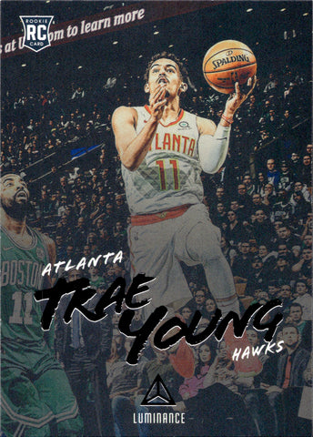 2018-19 Trae Young Panini Chronicles Luminance ROOKIE RC #139 Atlanta Hawks 1