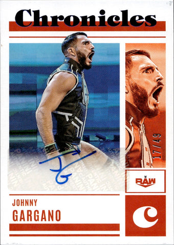 2023 Johnny Gargano Panini Chronicles BLUE AUTO 17/49 #CS-JGN