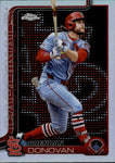 2025 Brendan Donovan Topps Chrome LIGHTBOARD LOGO REFRACTOR St. Louis Cardinals #233